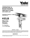 Yale KELB Electric Hoist - 117404-18